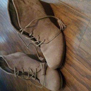 Womens wedge booties